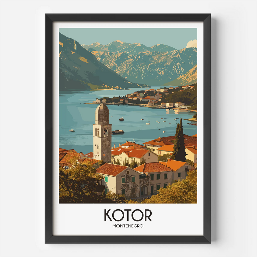 Kotor Vintage Style Print