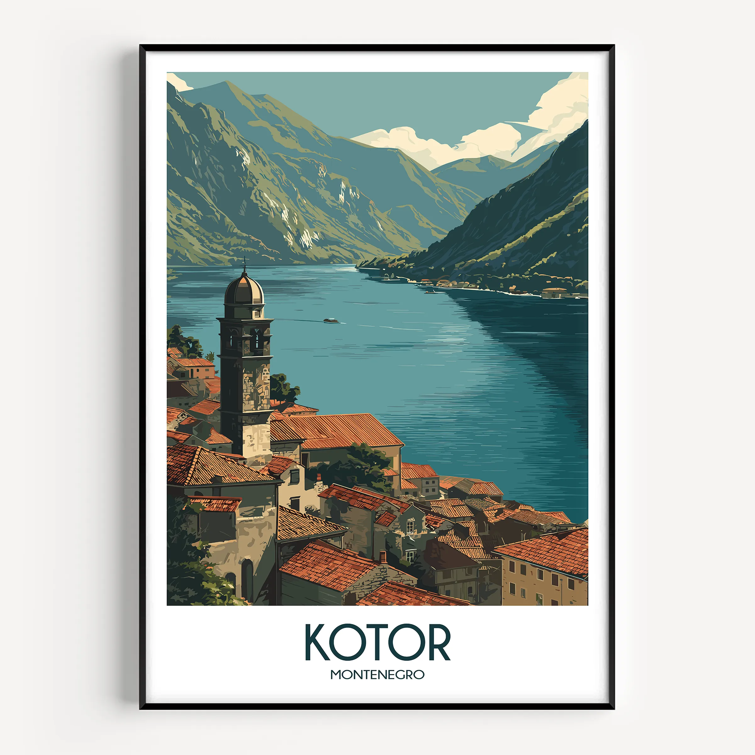 Kotor Vintage Style Print