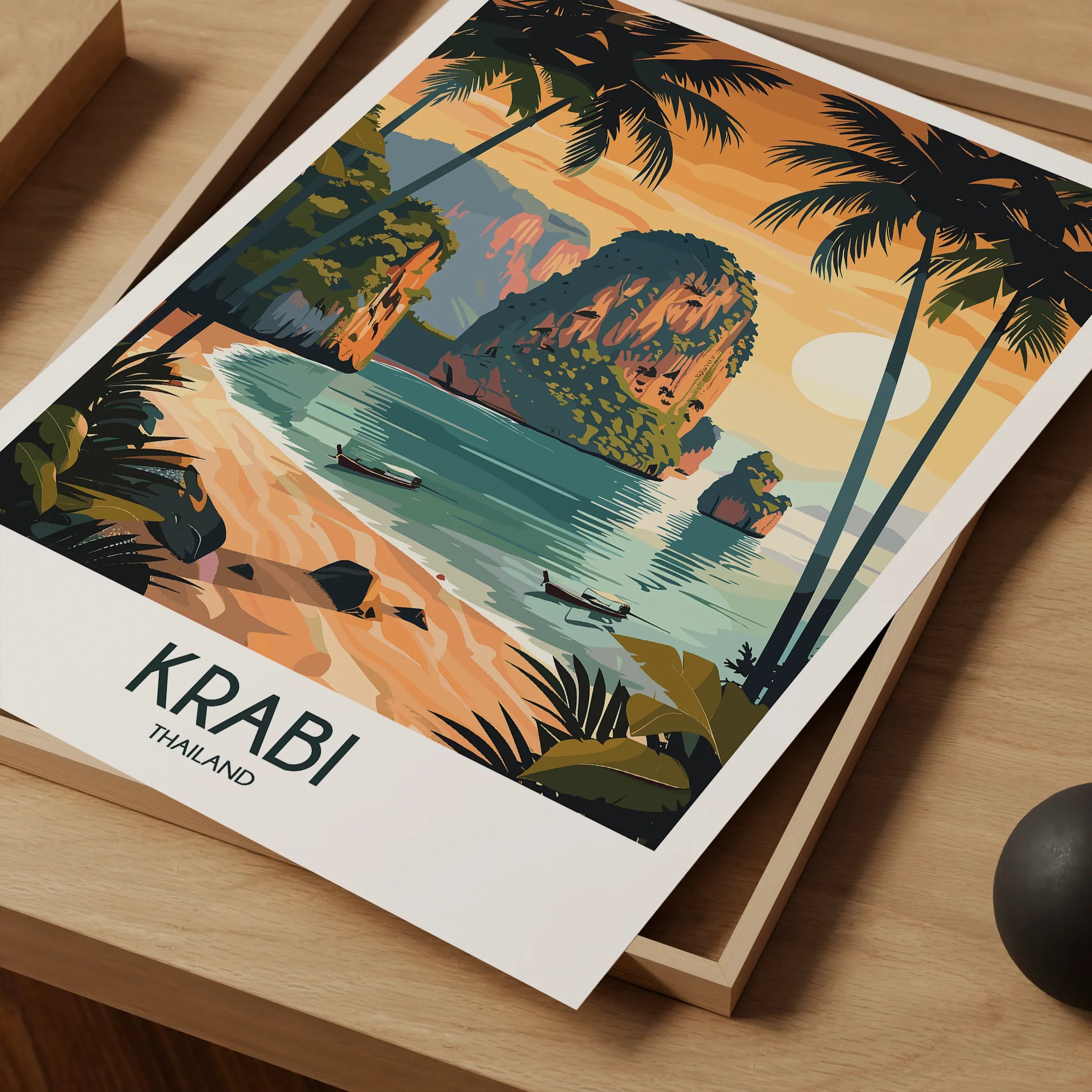 Krabi Modern Travel Poster