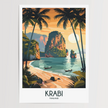 Krabi Vintage Style Print