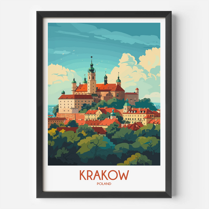 Krakow Souvenir Poster Print