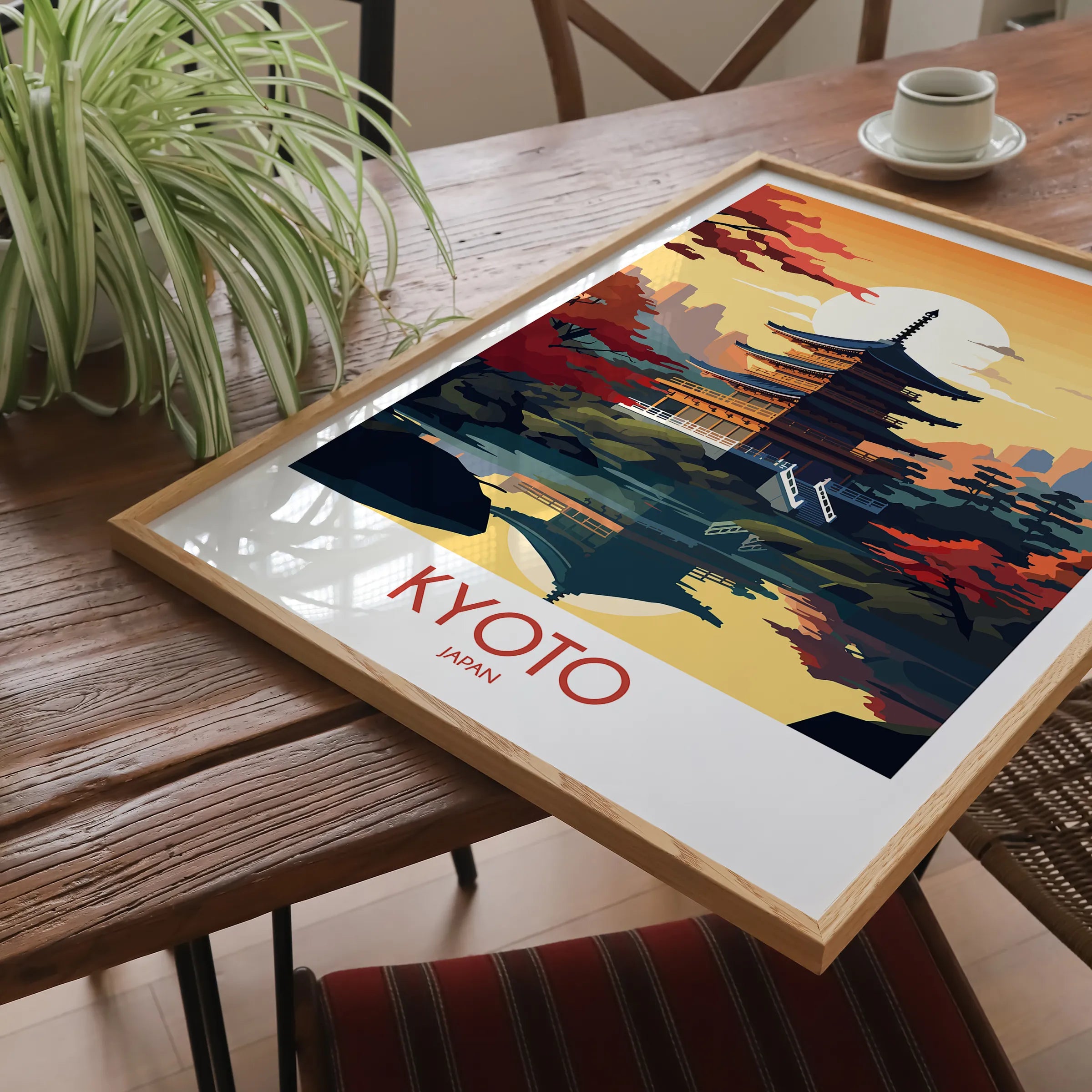 Kyoto Vintage Style Print