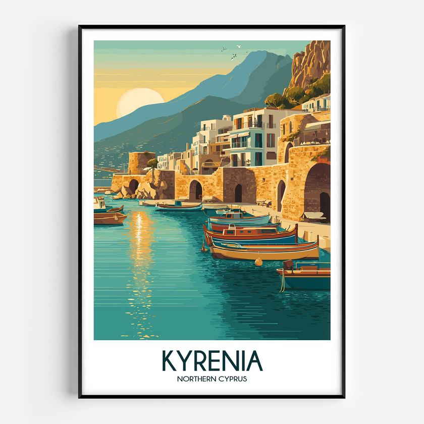 Kyrenia Modern Travel Poster
