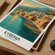 Kyrenia Retro Travel Illustration