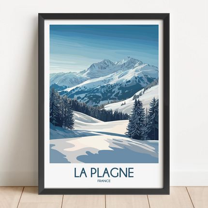 La Plagne Minimalist Wall Art