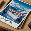 La Plagne Modern Travel Poster