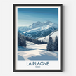 La Plagne Souvenir Poster Print