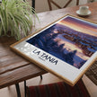 La Tania Modern Travel Poster