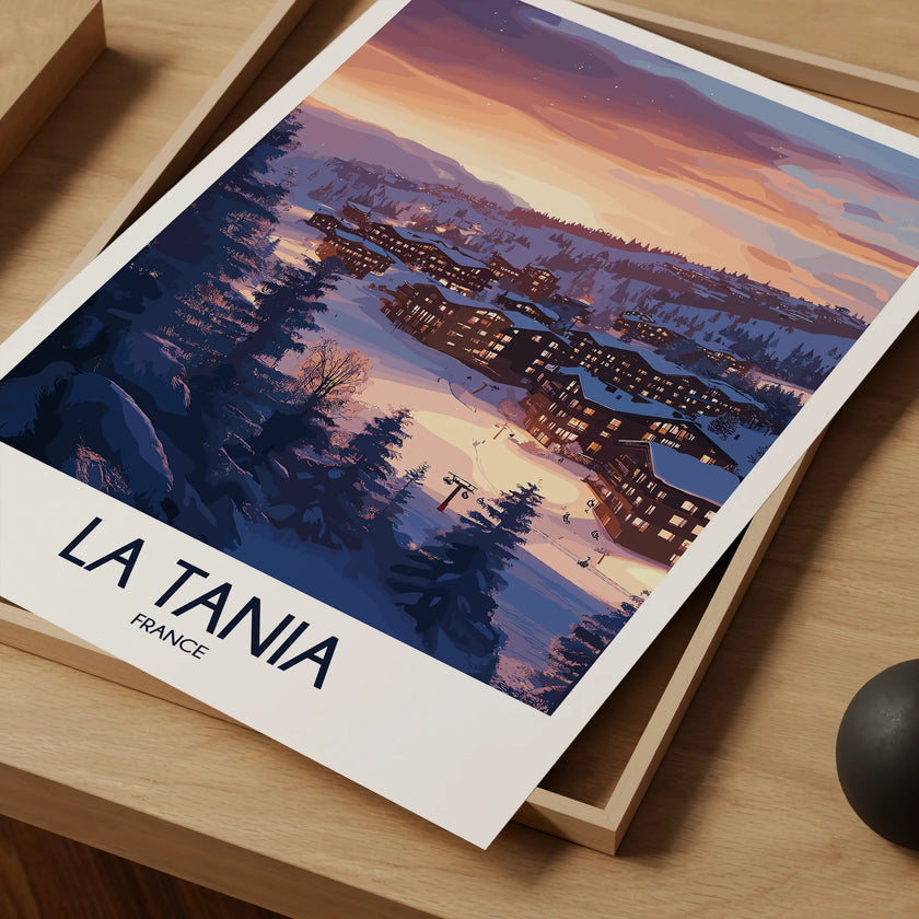 La Tania Vintage Style Print