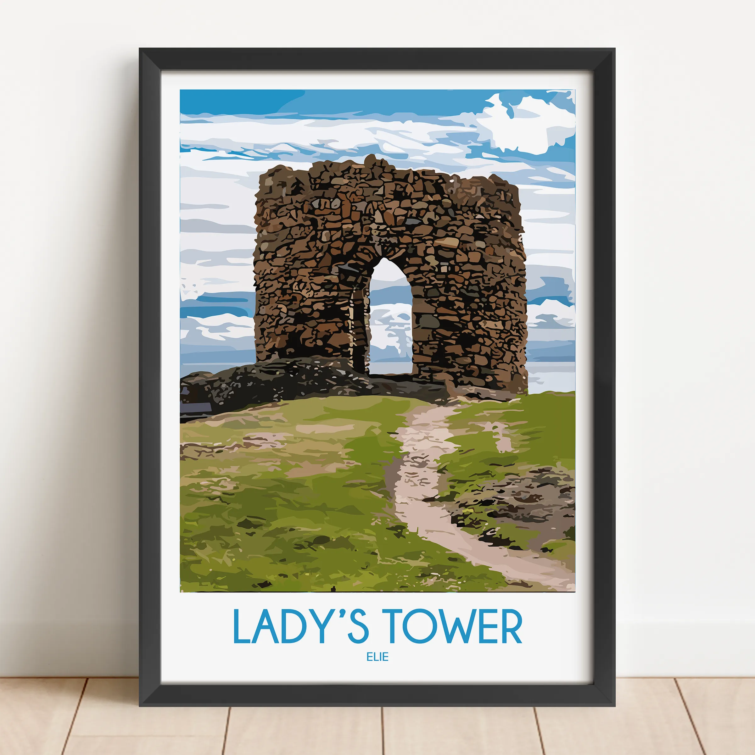 Lady'S Tower Scenic Landscape Art
