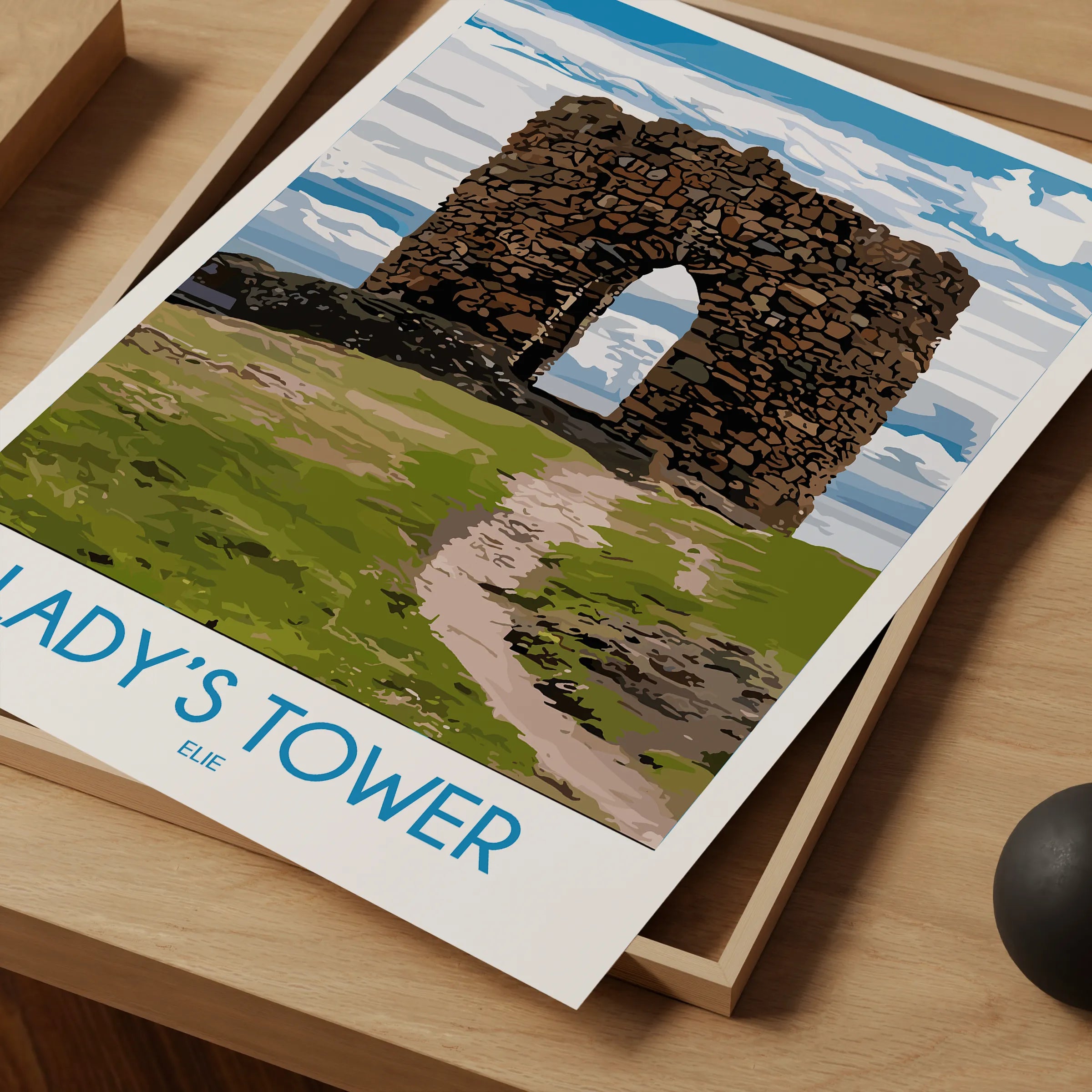 Lady'S Tower Vintage Style Print