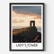 Lady'S Tower Vintage Style Print