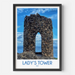 Ladys Tower Minimalist Wall Art