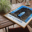Ladys Tower Modern Travel Poster
