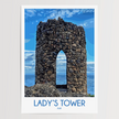 Ladys Tower Vintage Style Print