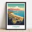 Lahaina Retro Travel Illustration