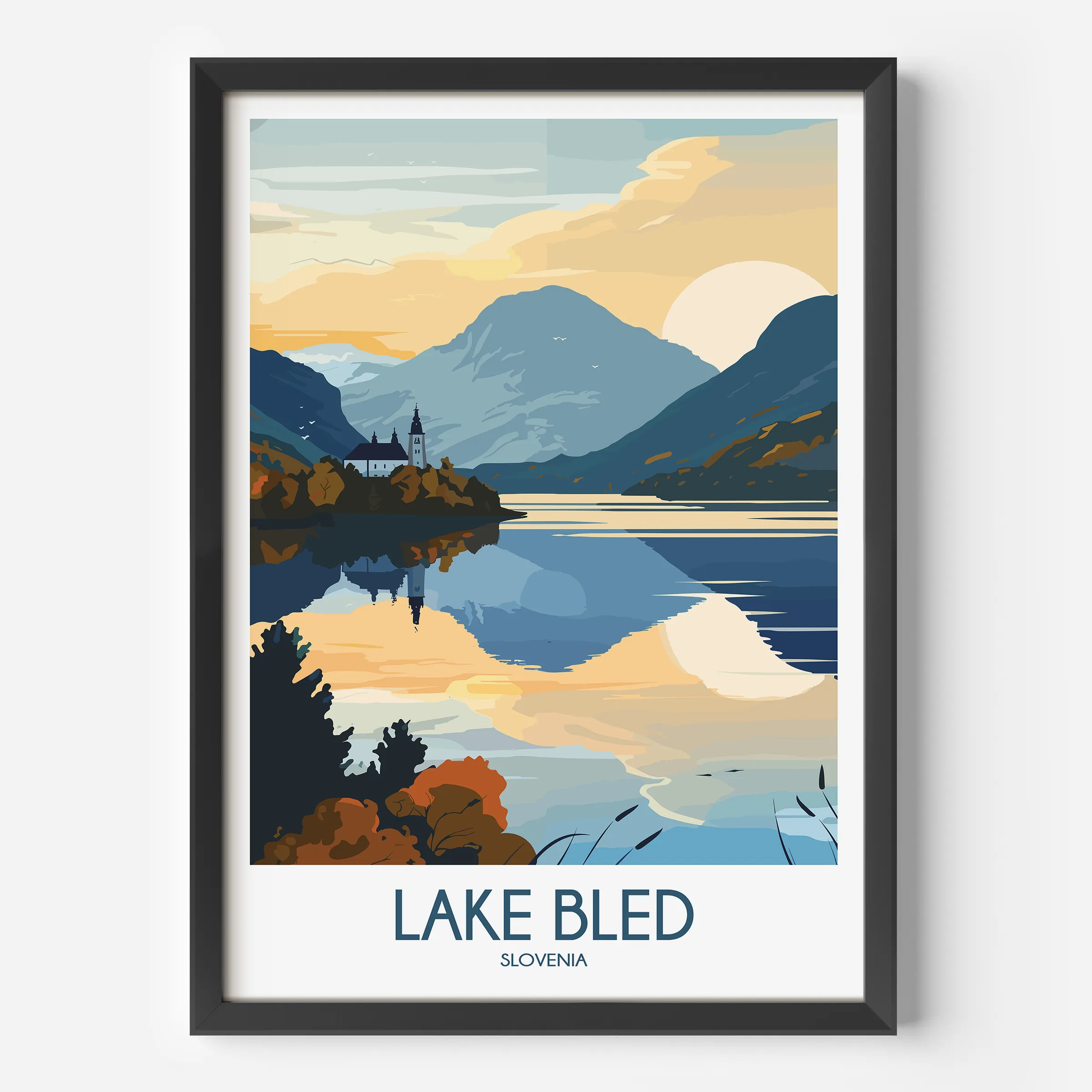 Lake Bled Home Office Decor
