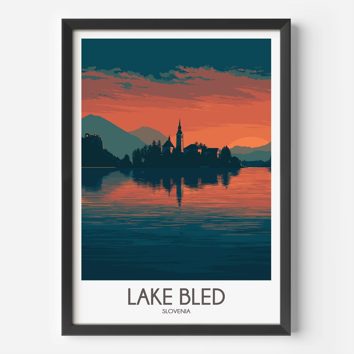 Lake Bled Home Office Decor