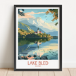 Lake Bled Minimalist Wall Art