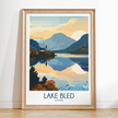 Lake Bled Scenic Landscape Art