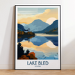 Lake Bled Souvenir Poster Print
