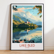 Lake Bled Souvenir Poster Print