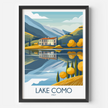 Lake Como Destination Art Gift