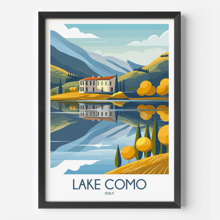 Lake Como Destination Art Gift