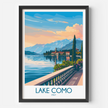 Lake Como Destination Art Gift