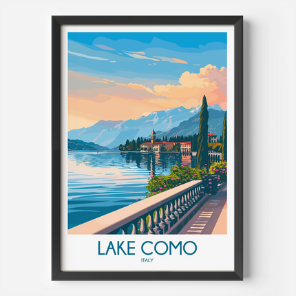 Lake Como Destination Art Gift