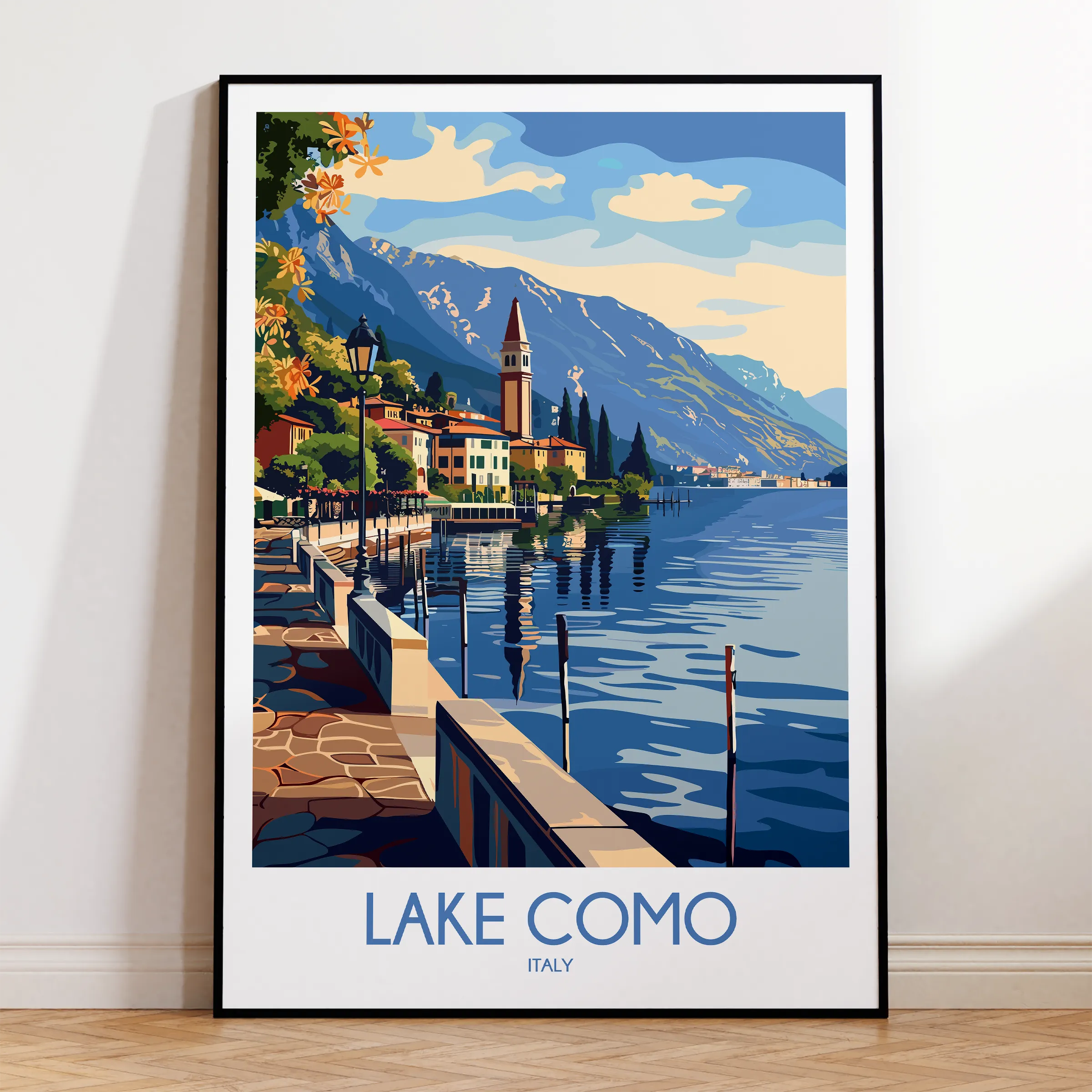 Lake Como Destination Art Gift