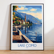 Lake Como Destination Art Gift