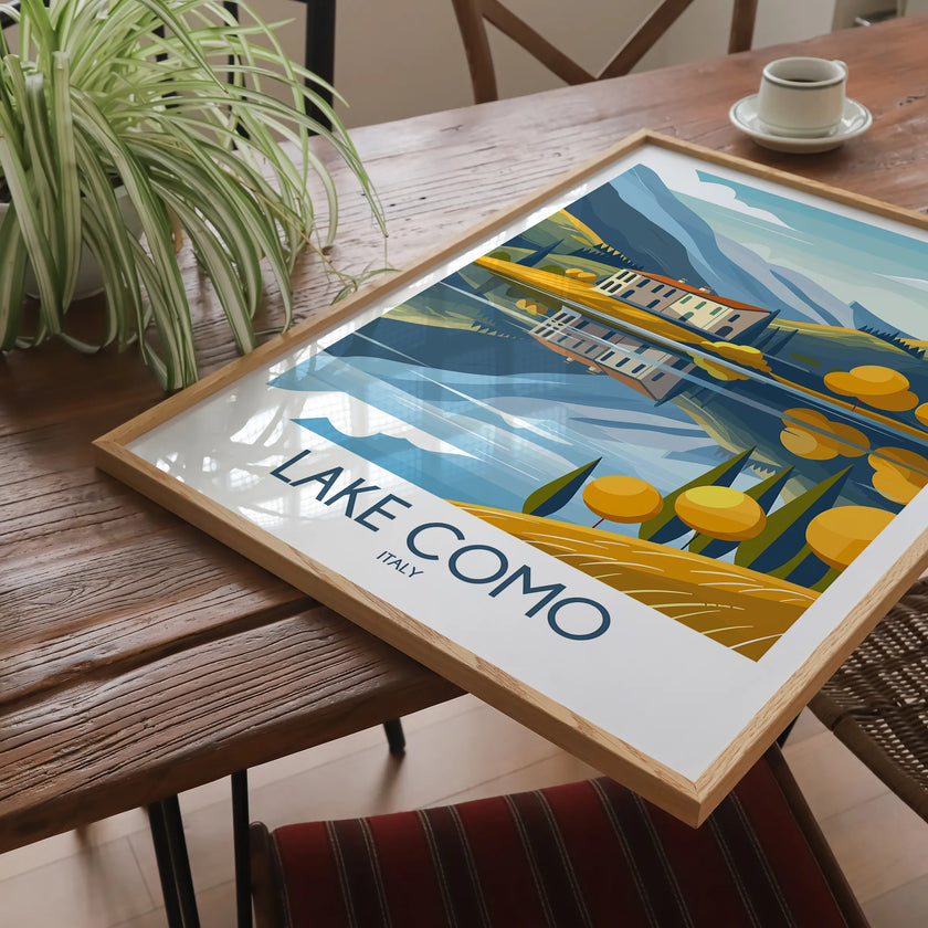 Lake Como Home Office Decor