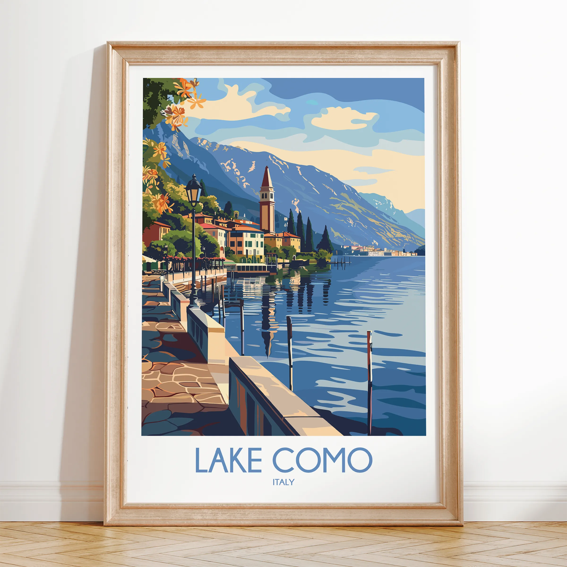 Lake Como Minimalist Wall Art
