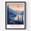 Lake Como Minimalist Wall Art