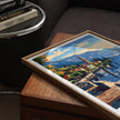 Lake Como Modern Travel Poster