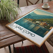 Lake Como Modern Travel Poster