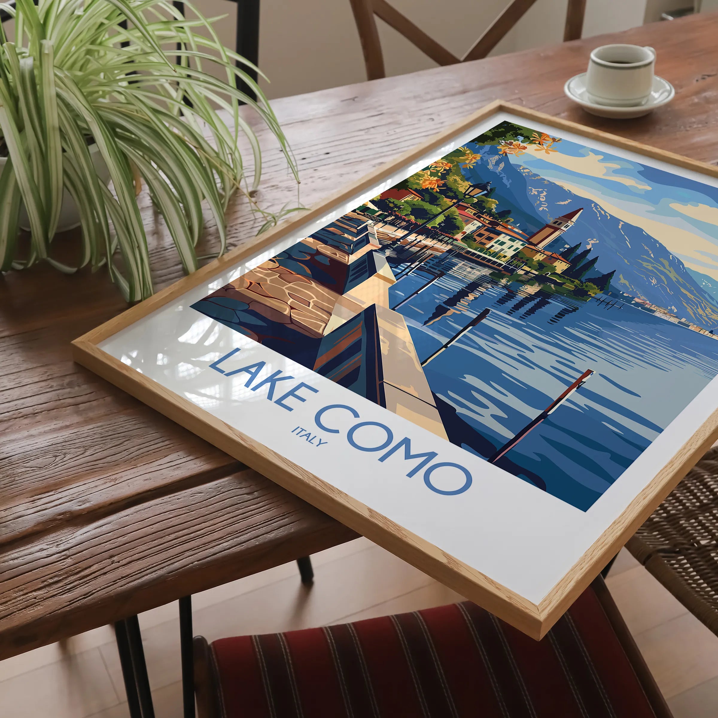 Lake Como Souvenir Poster Print