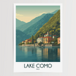 Lake Como Souvenir Poster Print