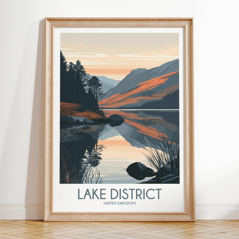 Lake District Destination Art Gift