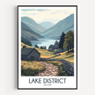 Lake District Destination Art Gift