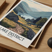 Lake District Modern Travel Poster
