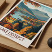 Lake District Modern Travel Poster