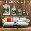 Lake District Modern Travel Poster