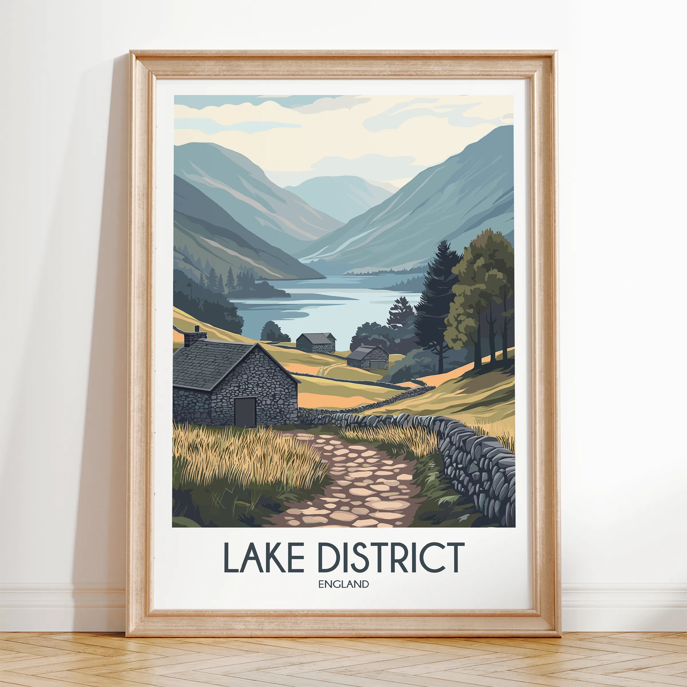 Lake District Scenic Landscape Art