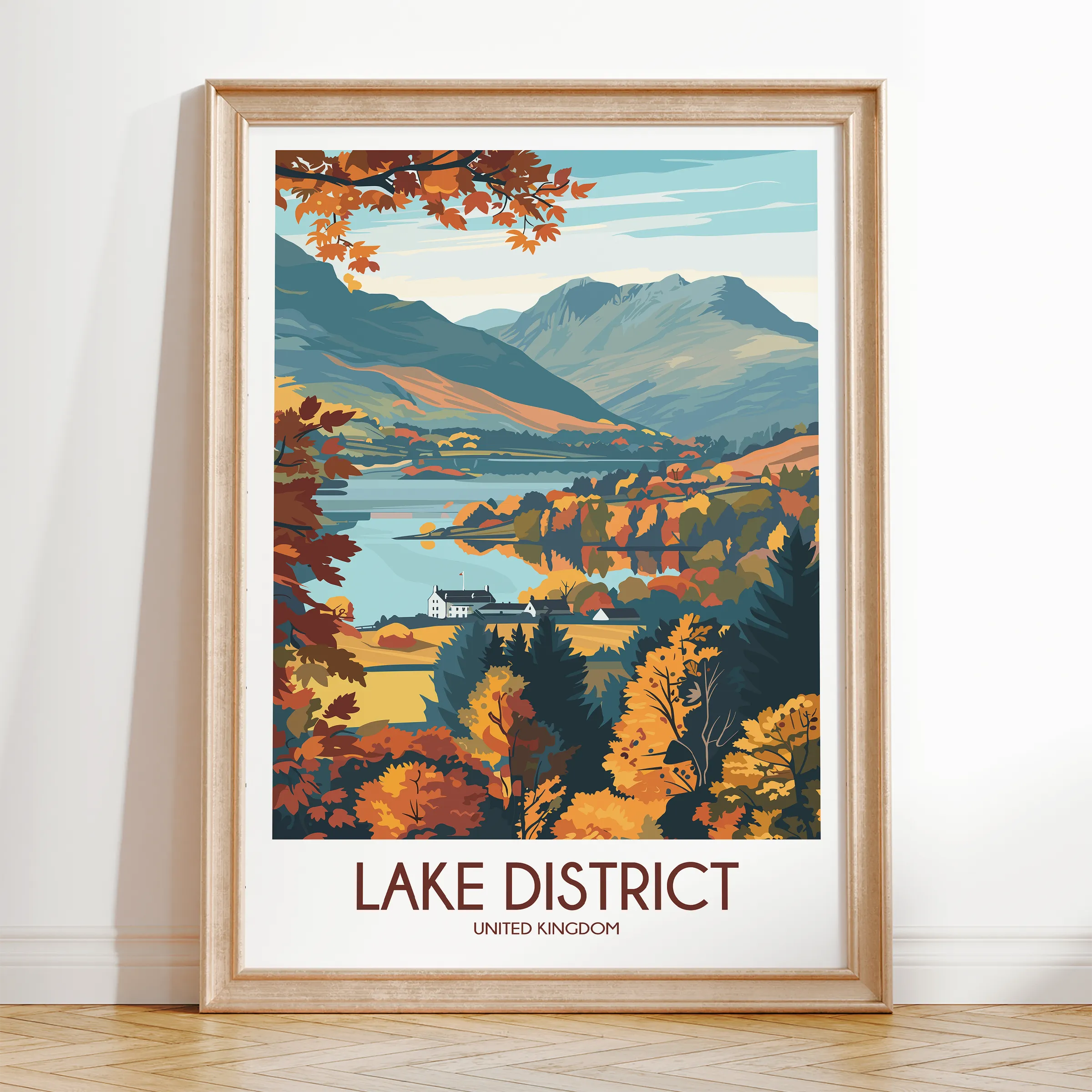 Lake District Scenic Landscape Art
