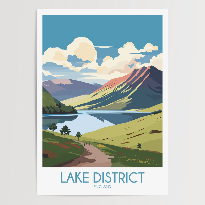 Lake District Scenic Landscape Art