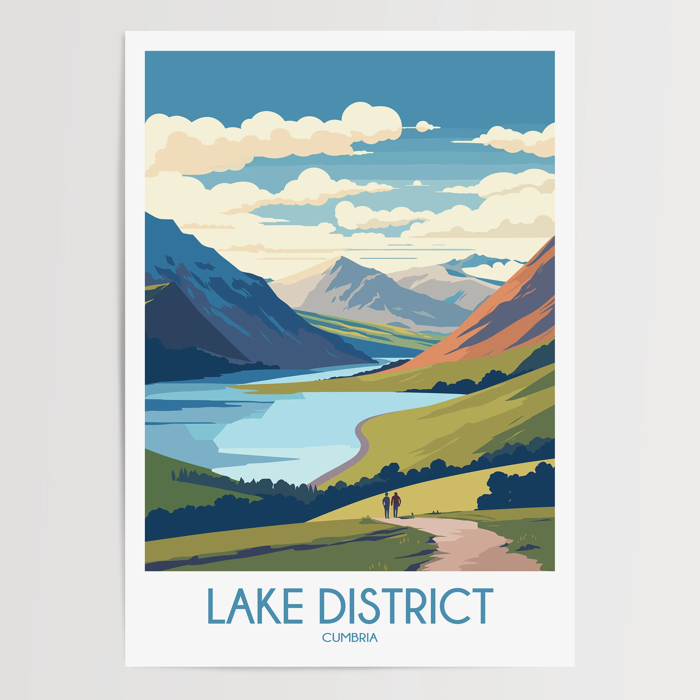 Lake District Scenic Landscape Art