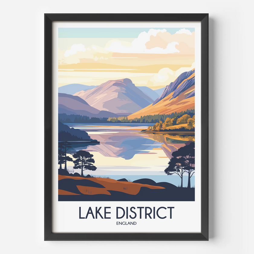 Lake District Scenic Landscape Art
