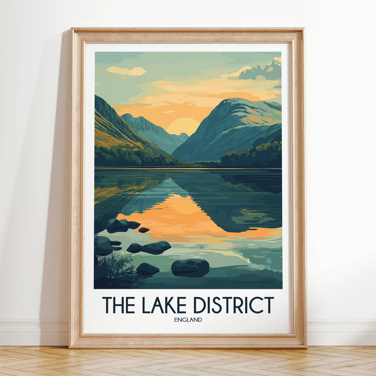 Lake District Souvenir Poster Print